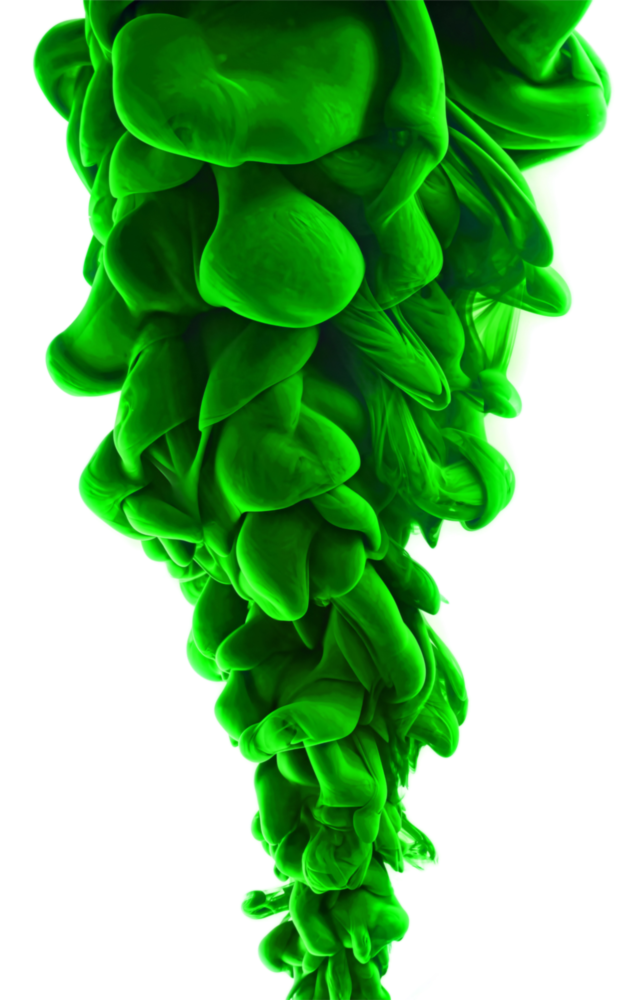 Yeşil Katmanlar Cam Tablo