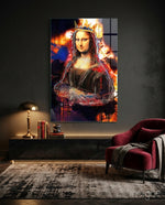 Kraliçe Mona Lisa Cam Tablo
