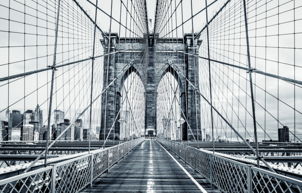 Brooklyn Köprüsü Cam Tablo