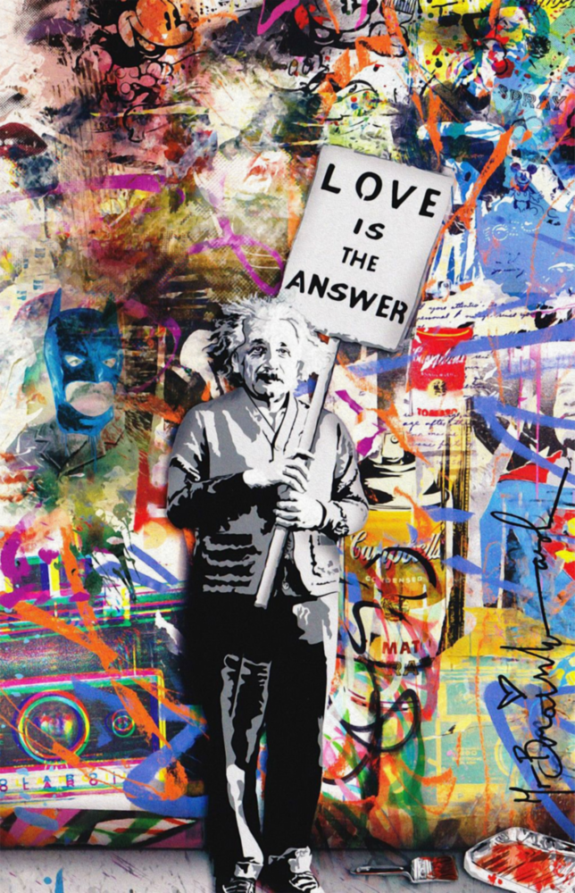 Banksy, Aşk Cevaptır Cam Tablo