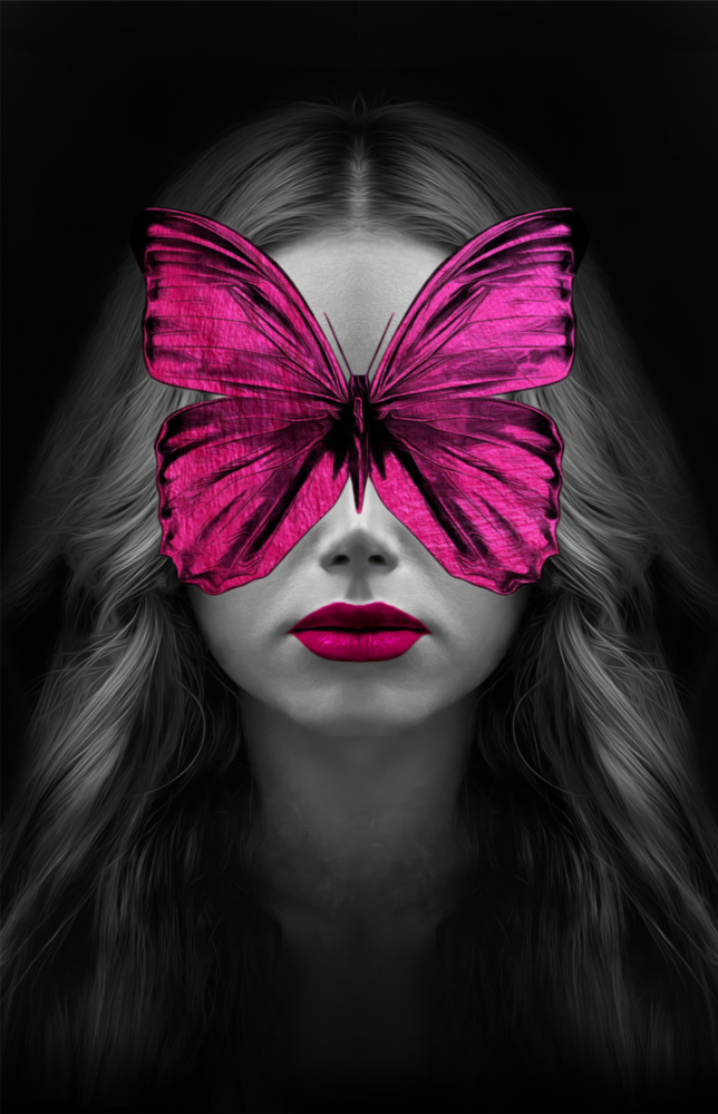 Kelebek Gözler Cam Tablo