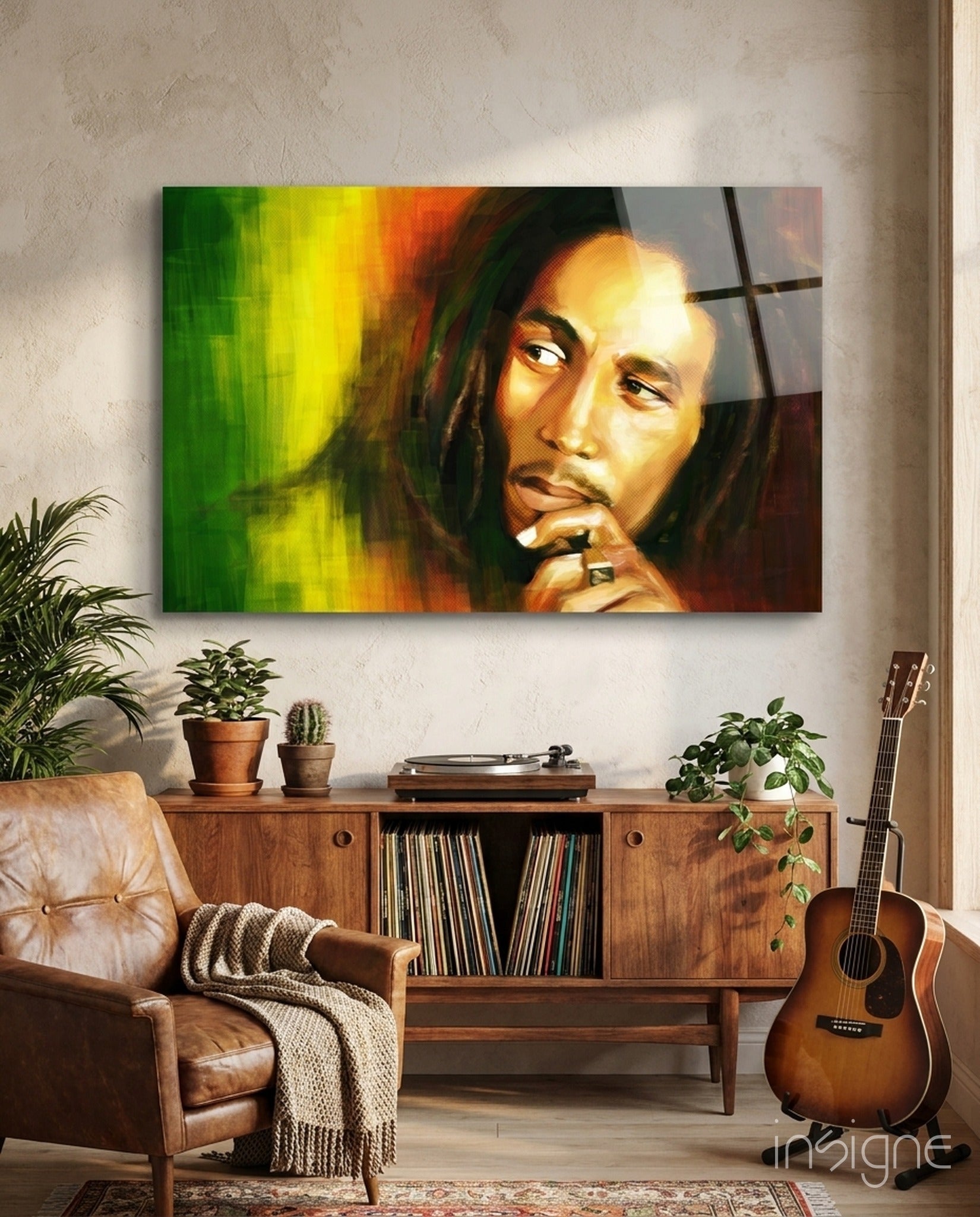 Reggae Efsanesi Cam Tablo