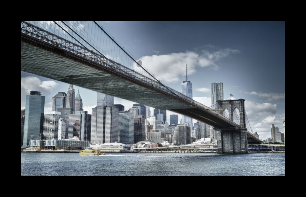 Brooklyn Köprüsü  Cam Tablo