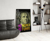 Benjamin Franklin Temalı Mizahi Cam Tablo