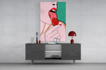 Pop Art Dil ve Dudak Cam Tablo