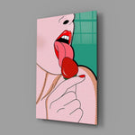 Pop Art Dil ve Dudak Cam Tablo