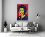 Pop Art Kraliçe II. Elizabeth Cam Tablo