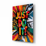 Canlı 'Just Do It' Motivasyon Cam Tablo
