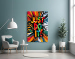 Canlı 'Just Do It' Motivasyon Cam Tablo
