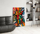 Canlı 'Just Do It' Motivasyon Cam Tablo