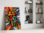 Canlı 'Just Do It' Motivasyon Cam Tablo