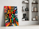 Canlı 'Just Do It' Motivasyon Cam Tablo