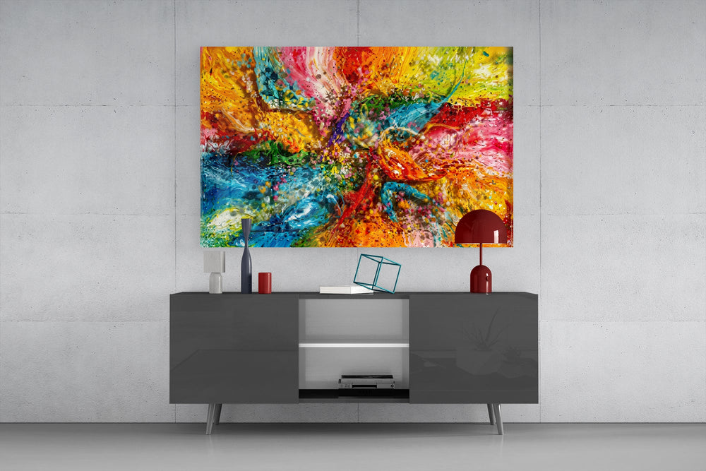 Mosaic Appearence Glass Wall Art