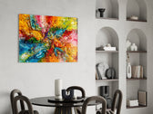 Mosaic Appearence Glass Wall Art