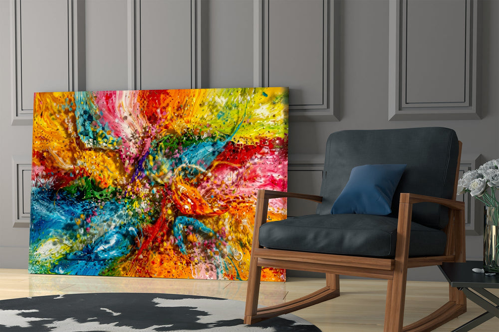Mosaic Appearence Glass Wall Art