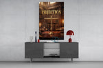 Objection Gold Scales of Justice Glass Wall Art