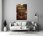 Objection Gold Scales of Justice Glass Wall Art