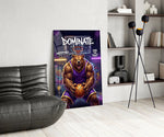Dominate Grizzly Bear Basketball Glass Wall Art