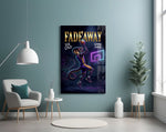 Fadeaway Cobra Jump Shot Glass Wall Art