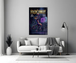 Fadeaway Cobra Jump Shot Glass Wall Art