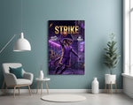 Strike Cobra Slam Dunk Glass Wall Art