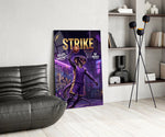 Strike Cobra Slam Dunk Glass Wall Art