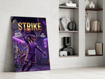 Strike Cobra Slam Dunk Glass Wall Art