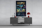 Eclipse Black-Winged Baller Glass Wall Art