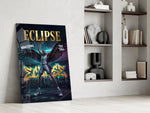 Eclipse Black-Winged Baller Glass Wall Art
