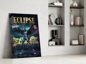 Eclipse Black-Winged Baller Glass Wall Art