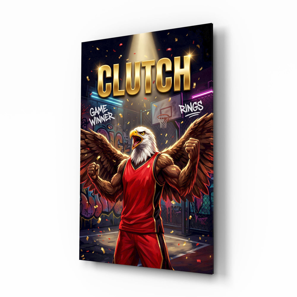 Clutch Bald Eagle Victory Glass Wall Art
