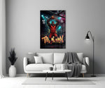 Throwdown Gorilla One-Hand Dunk Glass Wall Art