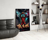 Throwdown Gorilla One-Hand Dunk Glass Wall Art