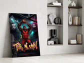 Throwdown Gorilla One-Hand Dunk Glass Wall Art