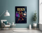 Reign Roaring Lion Slam Dunk Glass Wall Art