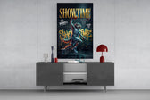 Showtime Wolf Streetball Dunk Glass Wall Art