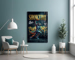 Showtime Wolf Streetball Dunk Glass Wall Art