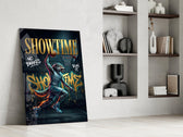 Showtime Wolf Streetball Dunk Glass Wall Art