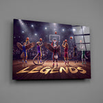 Legends Animal Basketball Team Glass Wall Art