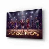 Legends Animal Basketball Team Glass Wall Art