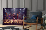 Legends Animal Basketball Team Glass Wall Art