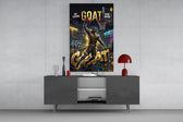 GOAT Panther Slam Dunk Basketball Glass Wall Art