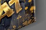 GOAT Panther Slam Dunk Basketball Glass Wall Art