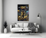GOAT Panther Slam Dunk Basketball Glass Wall Art