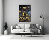 GOAT Panther Slam Dunk Basketball Glass Wall Art