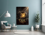 Chase the Light Gold Vintage Camera Glass Wall Art