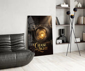 Chase the Light Gold Vintage Camera Glass Wall Art