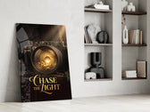 Chase the Light Gold Vintage Camera Glass Wall Art