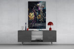 Get Buckets Bull Baller Money Dunk Glass Wall Art