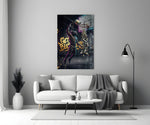 Get Buckets Bull Baller Money Dunk Glass Wall Art